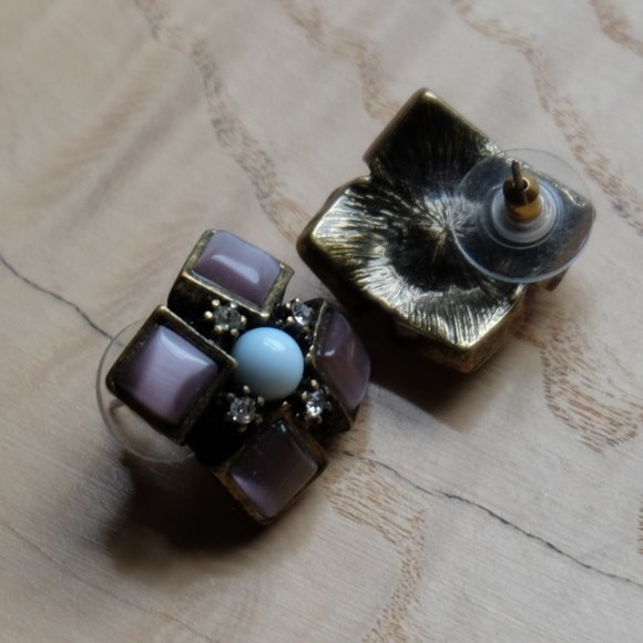 Square ANTHROPOLOGIE Earrings - Picture 4 of 4